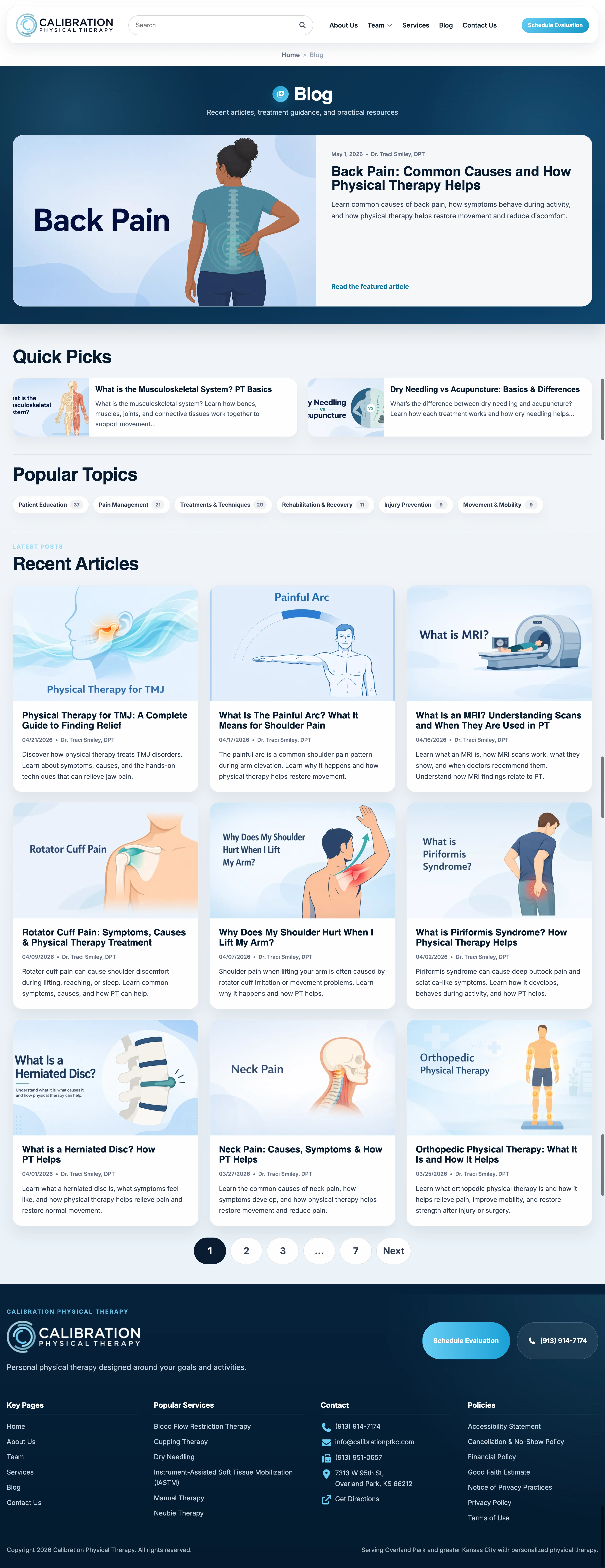 Blog Landing Page