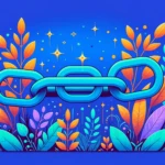 backlinks featured image - chain links with plants