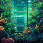 knowledge graph featured image - computer behind plants