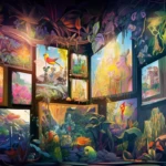 responsive design - multiple canvases of art