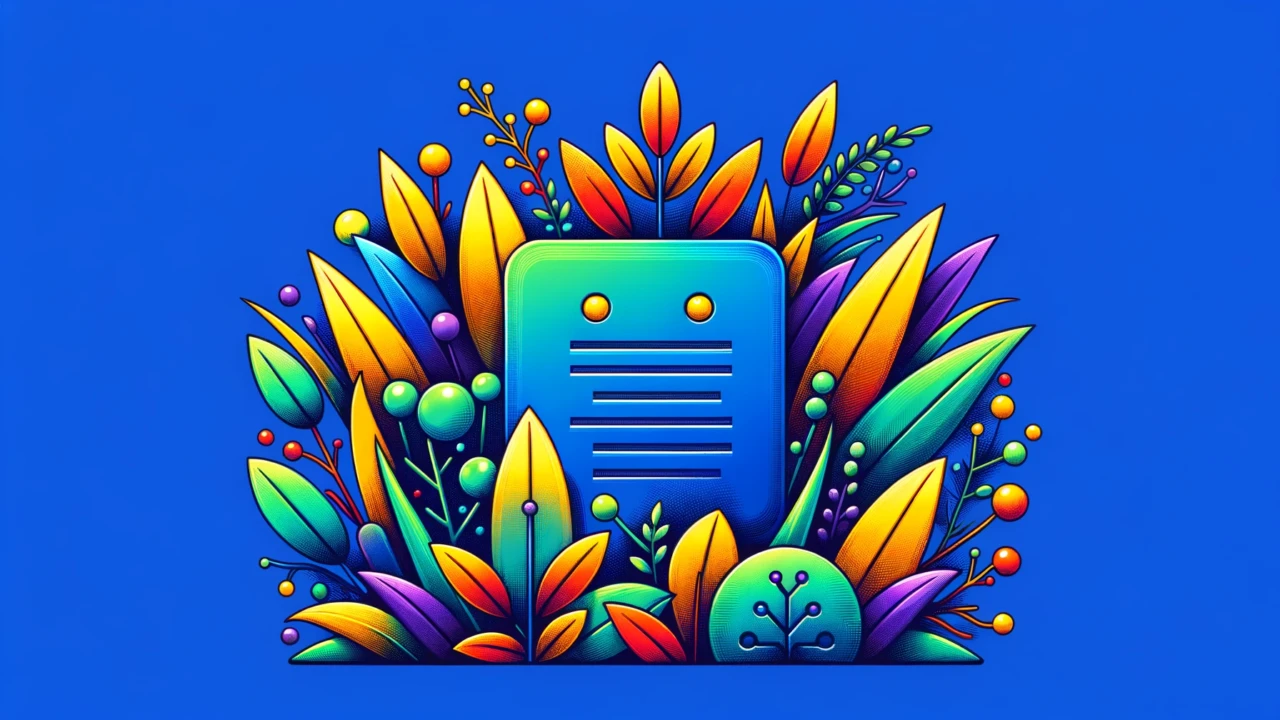 robots txt file cover - robot-looking file and some plants