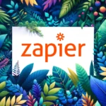 zapier cover - zapier logo and plants