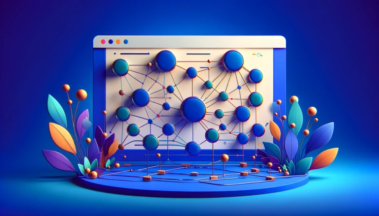 internal link featured image - a network on a browser window