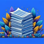 duplicate content - stacks of paper