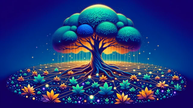 link equity featured image - plants linking to a tree