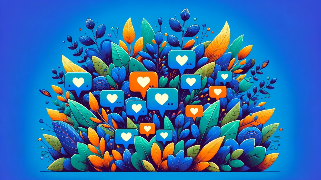 smm social media marketing cover - hearts and plants