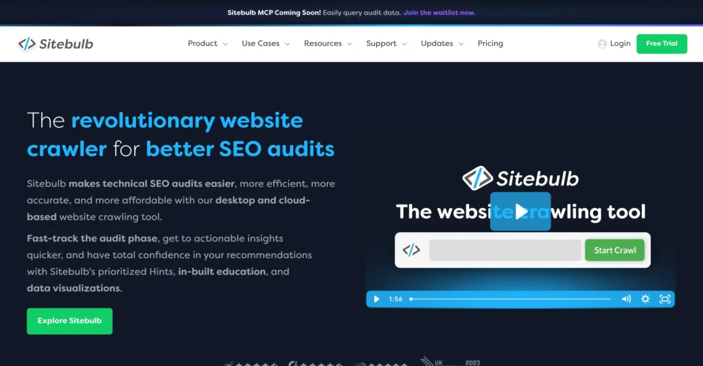 sitebulb homepage