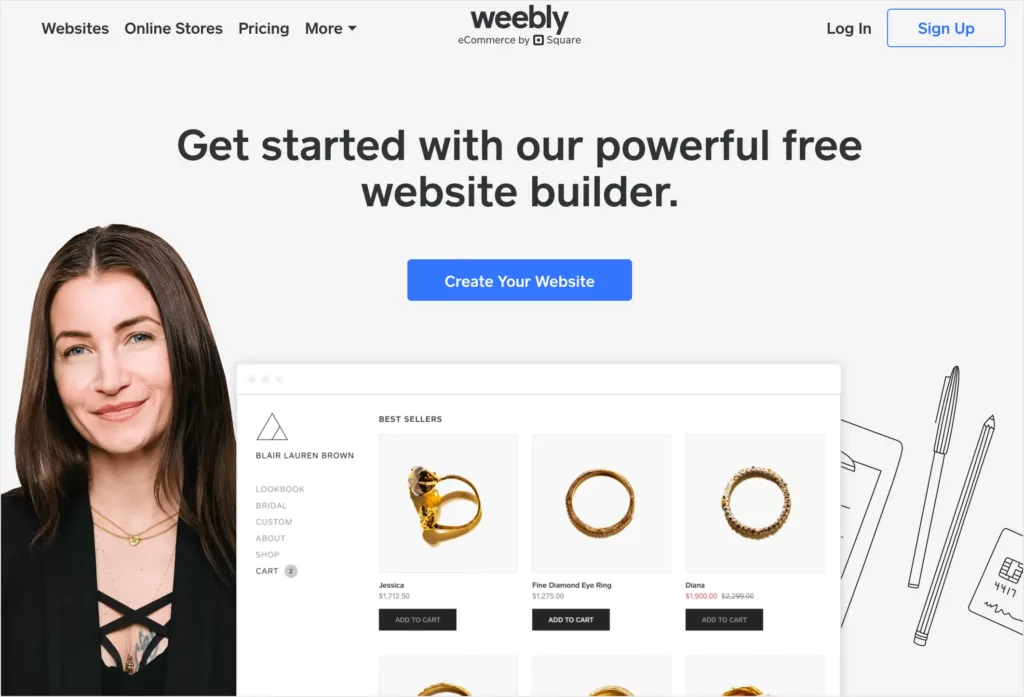 weebly homepage