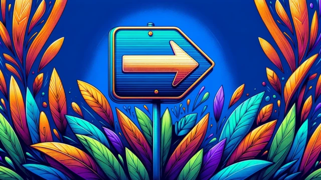 types of redirects cover - arrow sign and plants