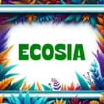ecosia cover - ecosia logo and plants