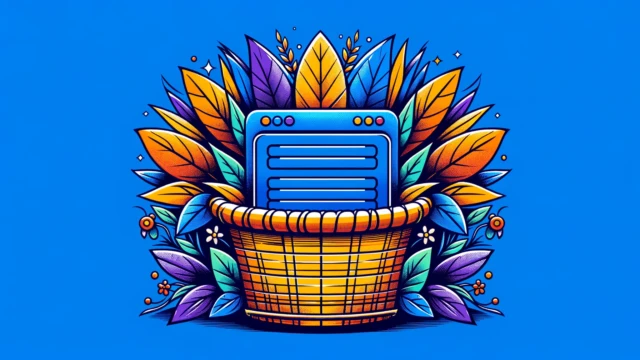 orphan page cover - page in a basket