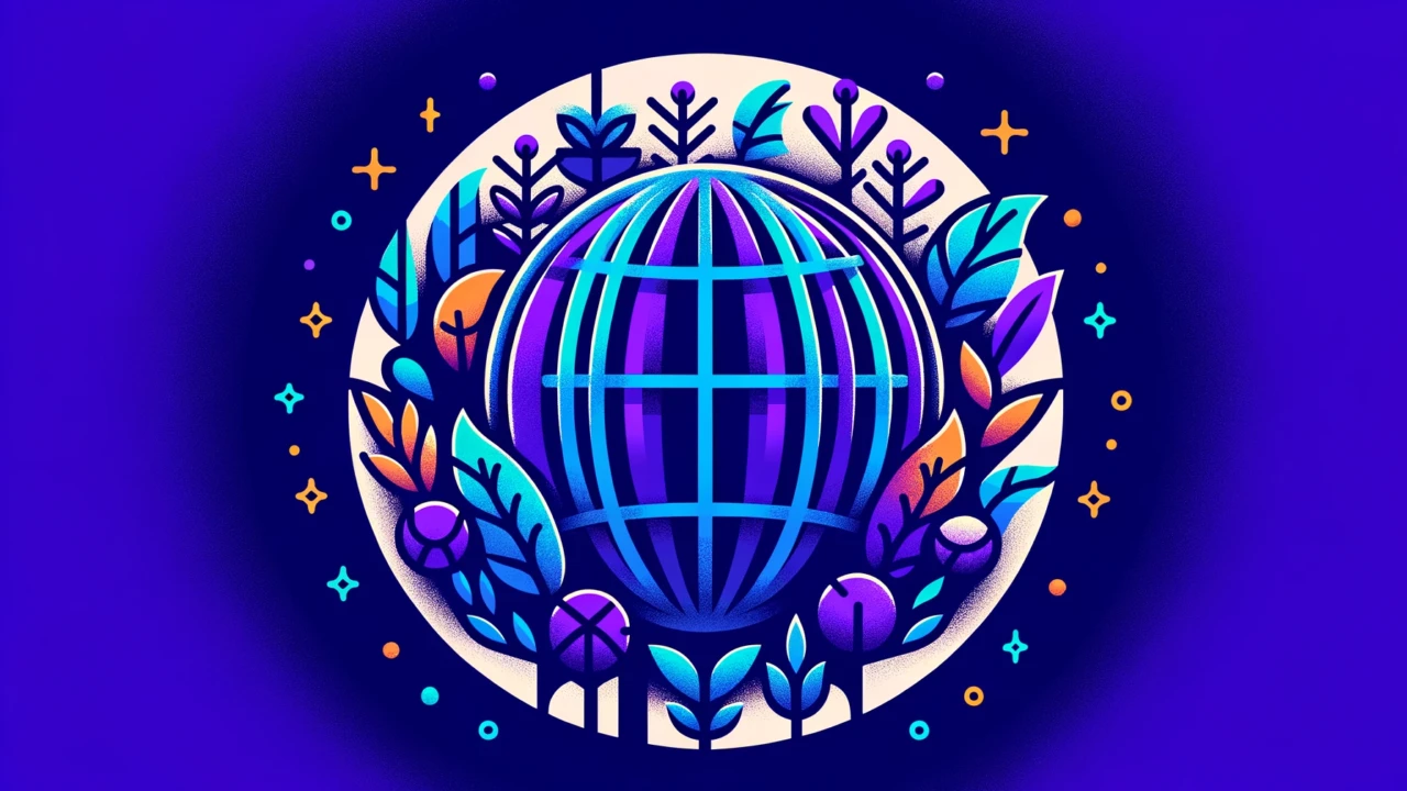 subdomain cover - globe icon and plants