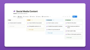 Social Media Calendar Notion Template - Image 1