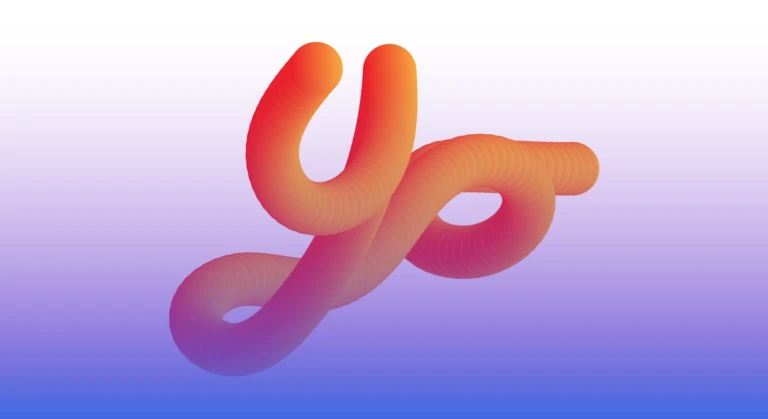 yo 3D lettering blend effect