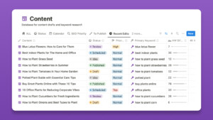 Content Calendar Notion Template - Image 1