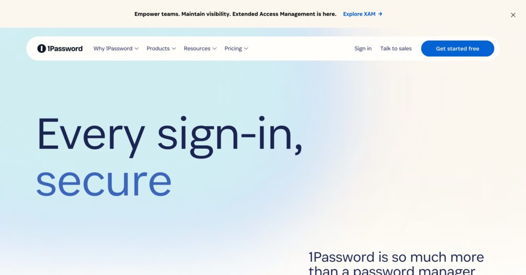 1Password homepage