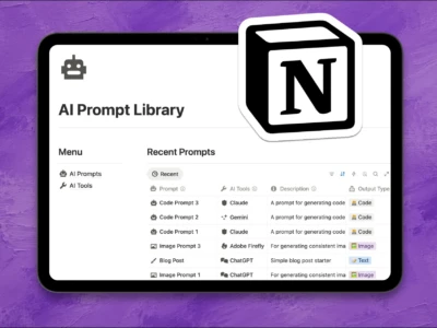 AI Prompt Library Notion Template