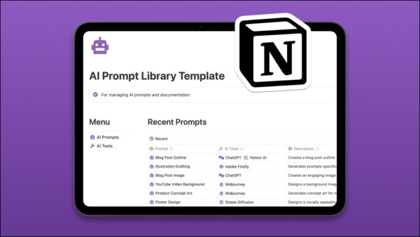 AI Prompt Library Notion Template Cover