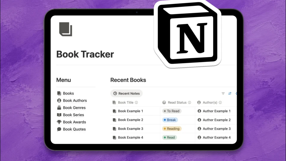 Book Tracker Notion Template