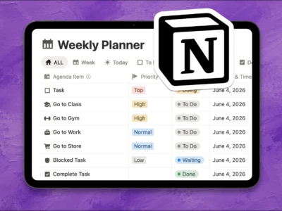 Weekly Planner Notion Template