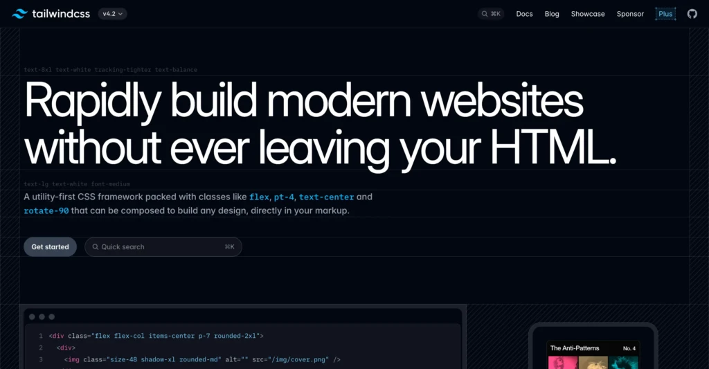 tailwind css homepage