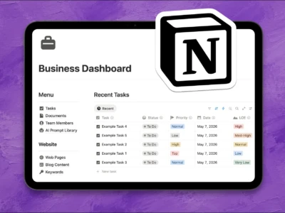 Business Dashboard Notion Template