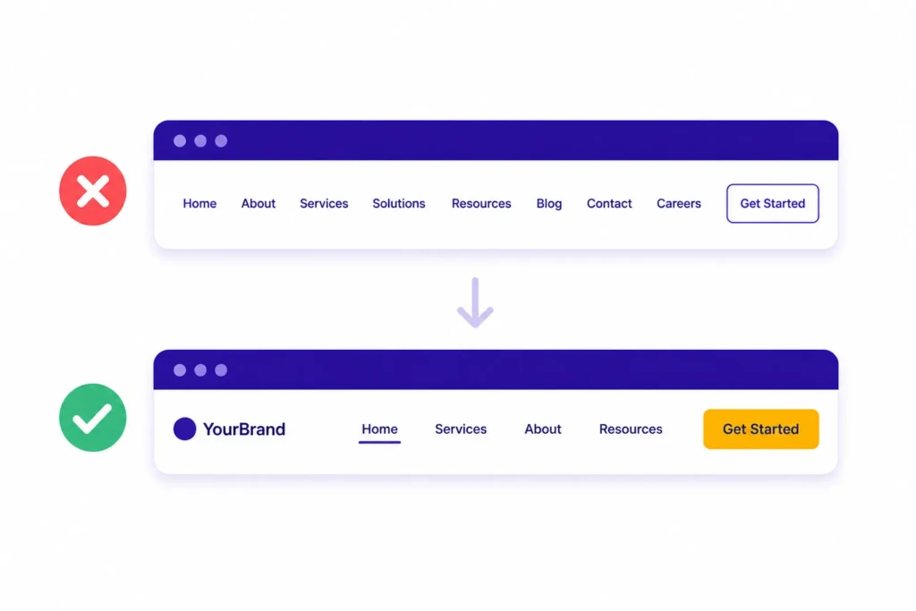 fixing nav menu ui