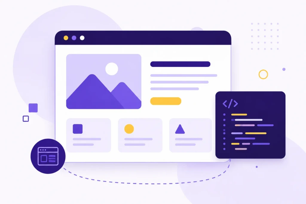 web development illustration
