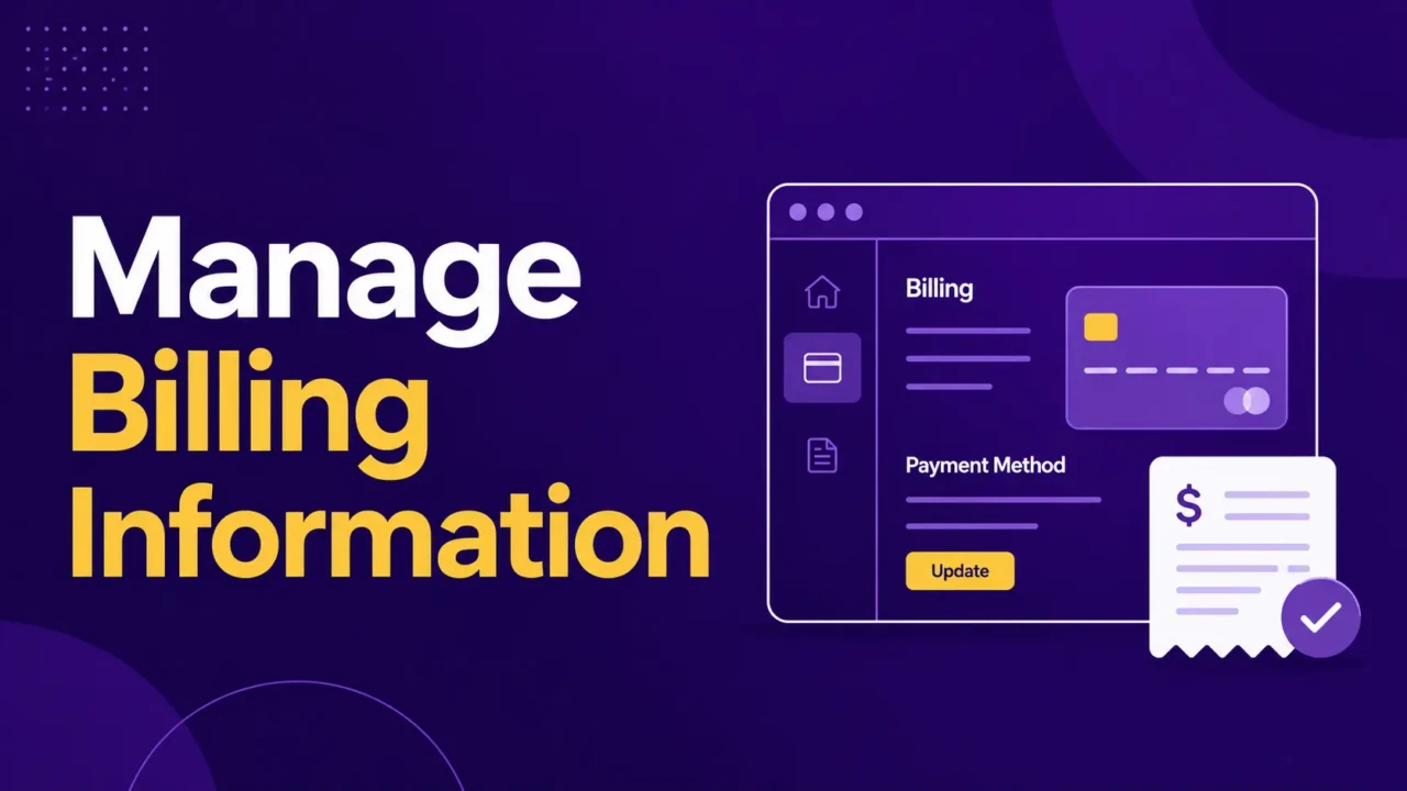 manage billing information
