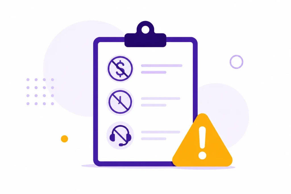 red flags to watch for when comparing care plans