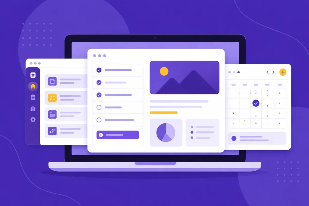 build a small set of pages that can do real work