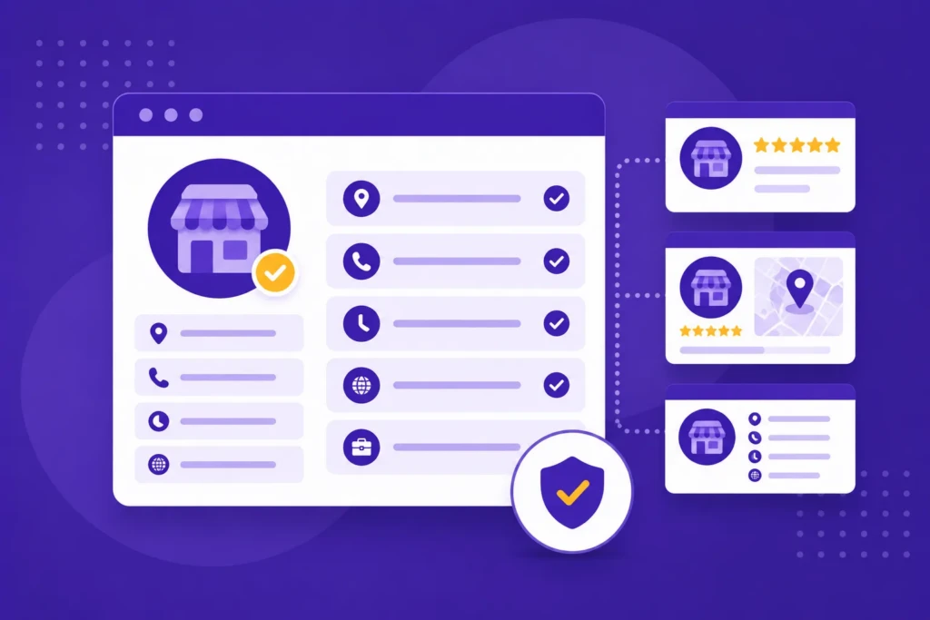 keep your business details consistent