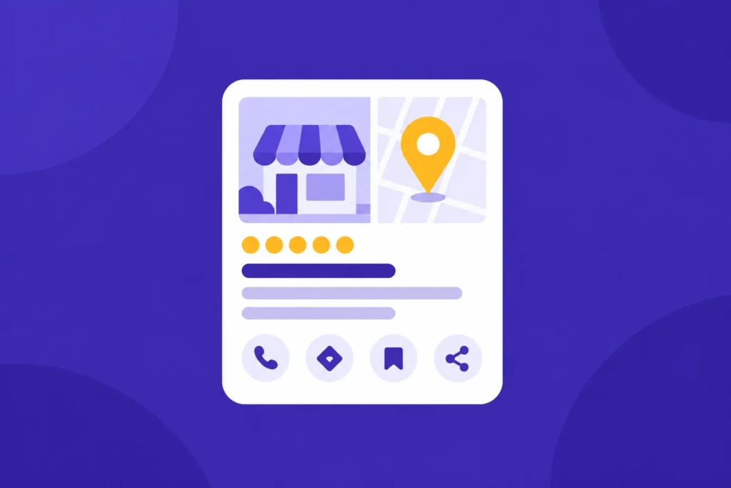 start with your google business profile, not your website